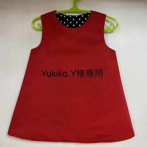 【YUKIKO.Y様専用】赤と白ドット柄の3wayジャンパースカート（ベビー 80）