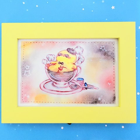 ひよこ兄貴の水彩画🐥☕