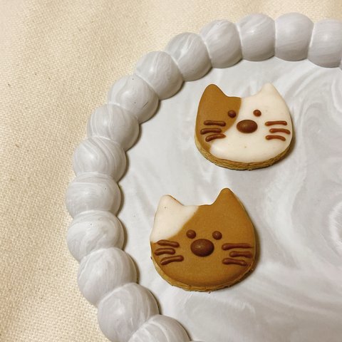 ネコ　3cm  クッキー型　ネコクッキー　アイシングクッキー