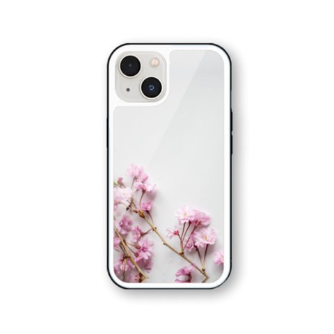 桜 94  強化ガラス iPhoneケース さくら　iPhone15 iPhone14 iPhone13 iPhone12 iPhone11 iPhoneSE2  iPhoneSE3