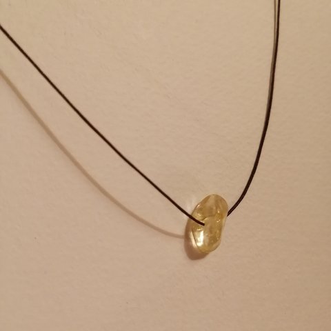 stone necklace　シトリン