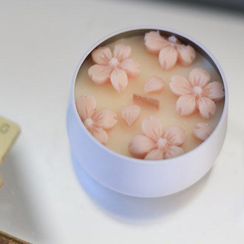 【桜の香り】ソイアロマキャンドル缶
