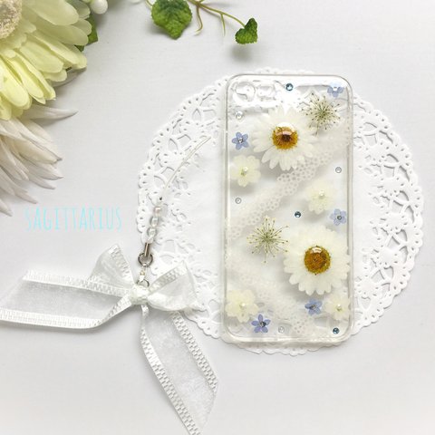 〜girly 〜 iPhone7 押し花ソフトケース