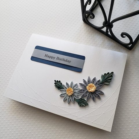 Blue flower＊Birthday card