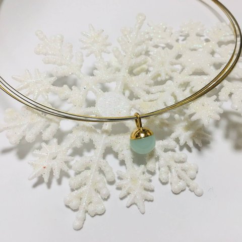 18Kペンダント『Chrysoprase Globe』