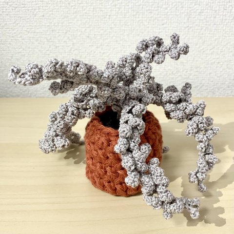 かぎ針編みの植物＊古代植物風