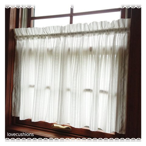 さらさら～コットンカフェカーテン♪A cotton cafe curtain