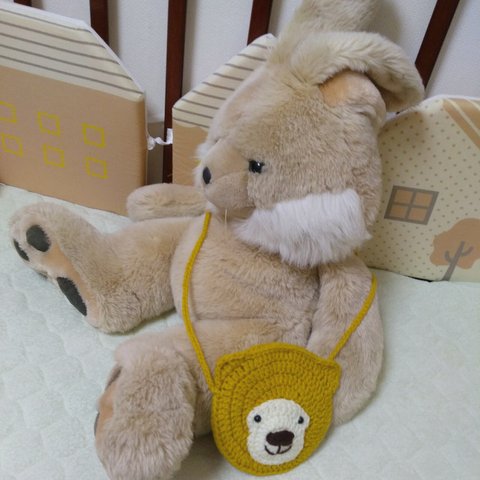 キッズ 🐻おでかけくまちゃんポシェット🐻（マスタード）