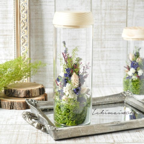 minne限定価格【 blue 】✽優しくお花を照らす✽心安らぐ lamp flower L size