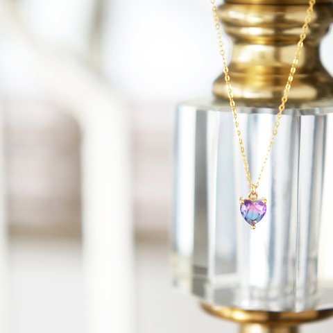 【14KGF】Aurora Heart Necklace 