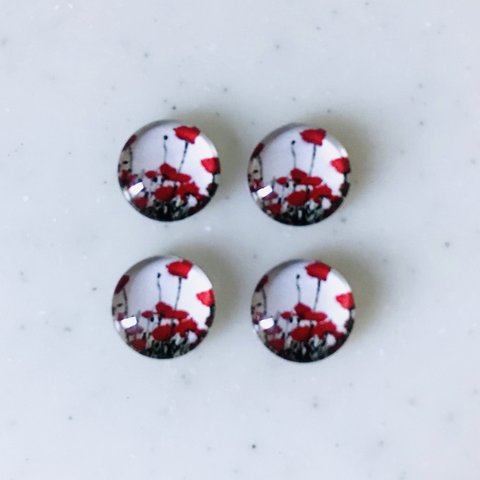 【N】Designed Domed 12mm Cabochons