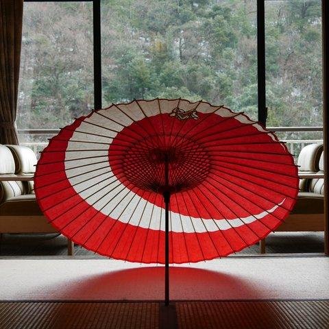 切り継ぎ蛇目　雨傘　「よめいり」　Umbrella paper cutting 「Yomeiri」