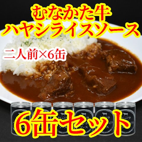 むなかた牛ハヤシライスソース　6缶セット