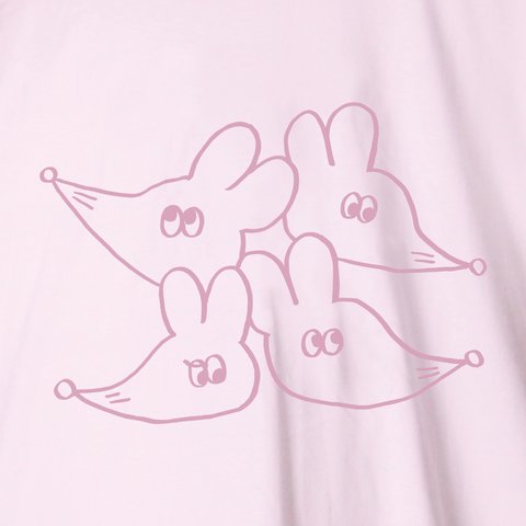 「キョロキョロ」4匹ネズミTシャツ008