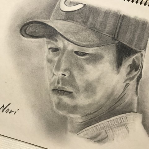 鉛筆画 伝説のプロ野球選手