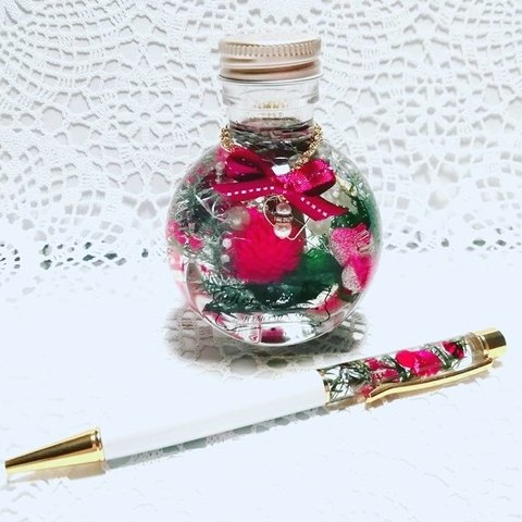 ハーバリウムとボールペンのセット🎄✨💖