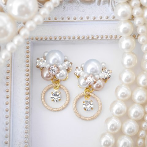 ◆特集掲載◆132.セミオーダーOK✽繊細*Pearl bijou ピアス✴イヤリング