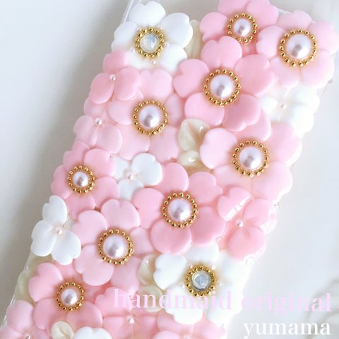 桜♡お花のスマホケース
