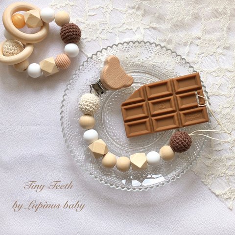 チョコレートの歯固め付きホルダー♡数量限定