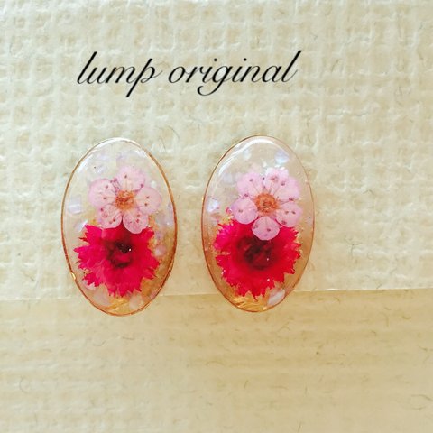 〜押し花〜earring＊