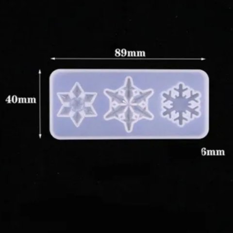 資材🔯雪の結晶3種類が作れるモールド