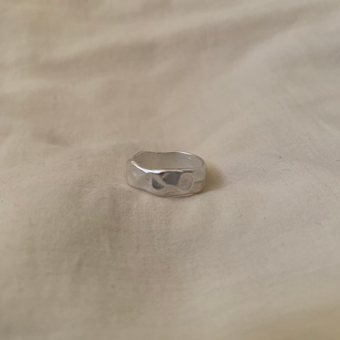 silver ring.