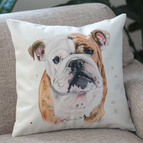 クッションカバー ブルドッグ BULLDOG 北欧風 jubileecushionpt013