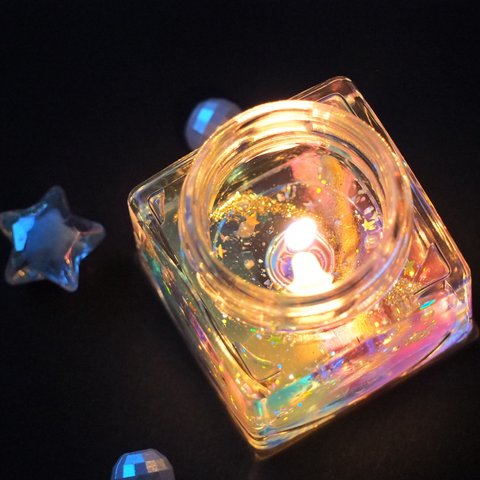 Twinkle star candle  宇宙や虹、魔法をイメージしたキャンドル