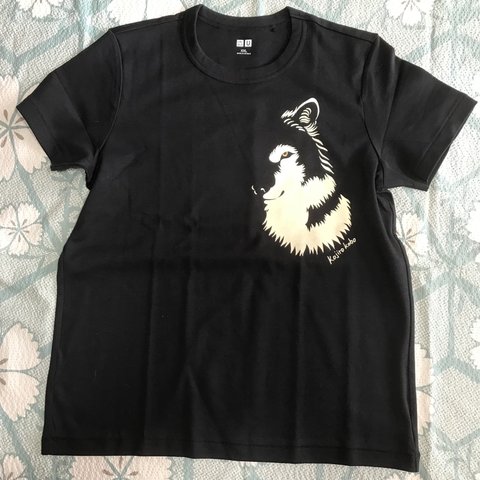 オオカミTシャツ　黒