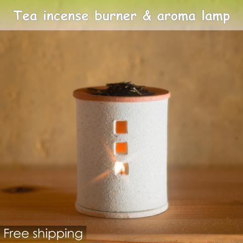 Healing pottery incense burner & aroma lamp - Type MINI