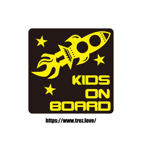 全8色 KIDS ON BOARD スペースシャトル 宇宙船 マグネット