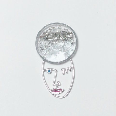 Face broach/ブローチ フェイス