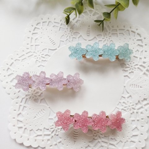 キャンディー風 バレッタ [桜]　バレッタ/桜/キャンディー/花