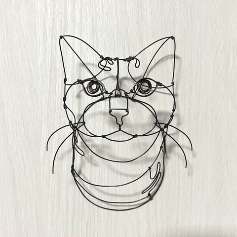 ワイヤーアート ネコ 猫