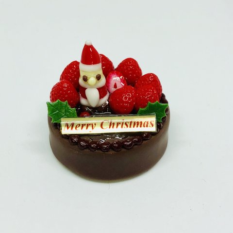 【クリスマス】サンタのクリスマスホールケーキ(チョコレート)