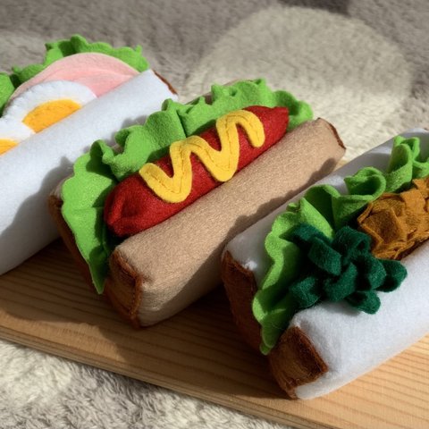 フェルトままごと　サンドイッチセット🥪