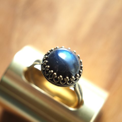 brass-work × gemstone ring No.2