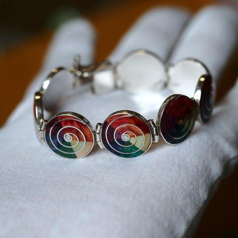 限定１　ペルー天然石　 Spiral Pachamama S950 Bracelets 