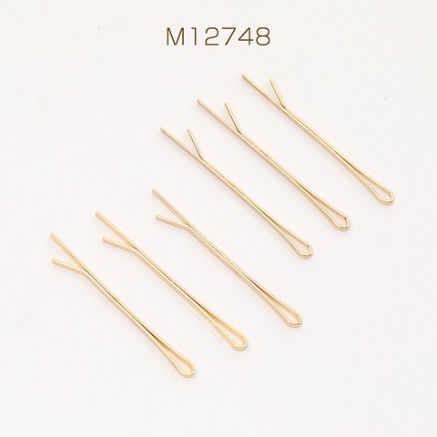 M12748  18個  ヘアピン ゴールド 1×30mm  3X（6ヶ）