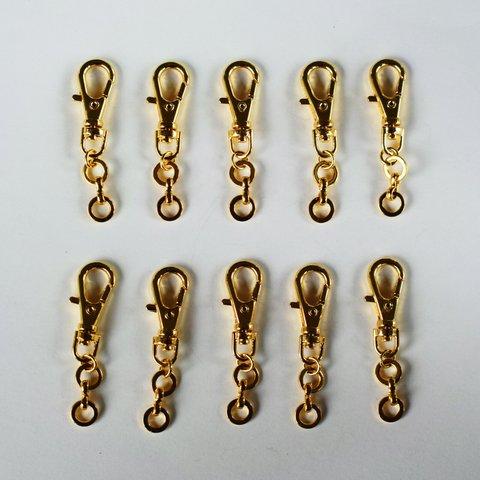 １０個で490円   アクセサリーパーツ　キーホルダー　フック金具