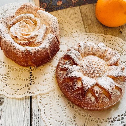 💐母の日💐自家製オレンジピールケーキとお花のセット