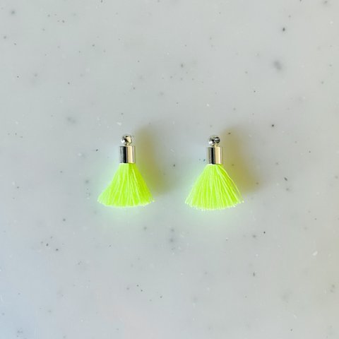 Neon Yellow Small Tassels