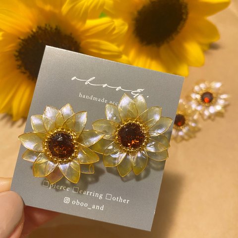 \ sunflower /✿ピアス・イヤリング