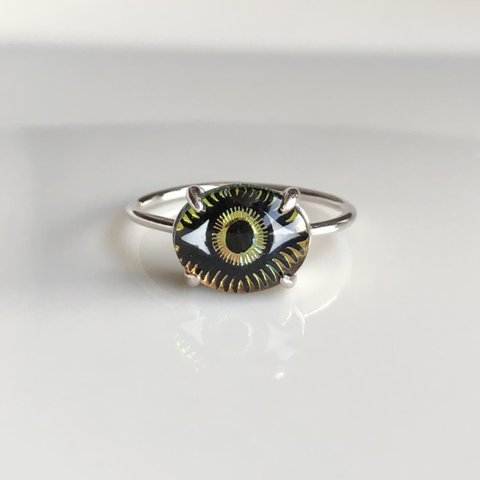 ≪SV925≫vintage glass eye ヴィトレイルミディアム