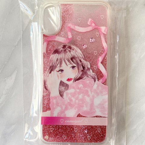 [SALE]iPhoneXグリッターケース【ガーリー】