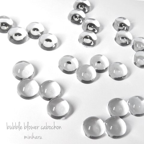 再販　6個入)韓国パーツbubble blower cabochon