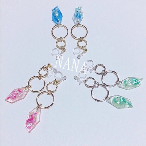 パステル・ビビット♡カラフルピアス/イヤリング