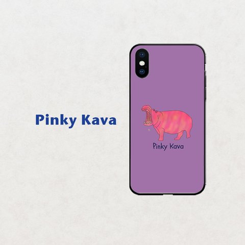 【Pinky Kava】バイオレット  スマホケース　iphone android ほぼ全機種対応