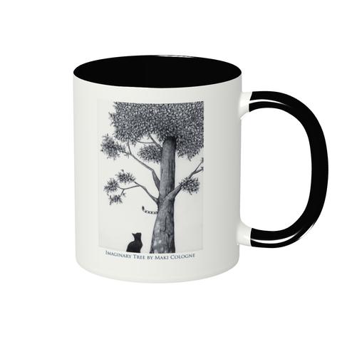 【猫マグ】猫と樹のツートンカラーマグカップ