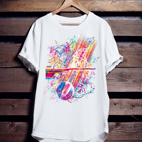 バスケTシャツ「SWISH&FLASH SHOT」